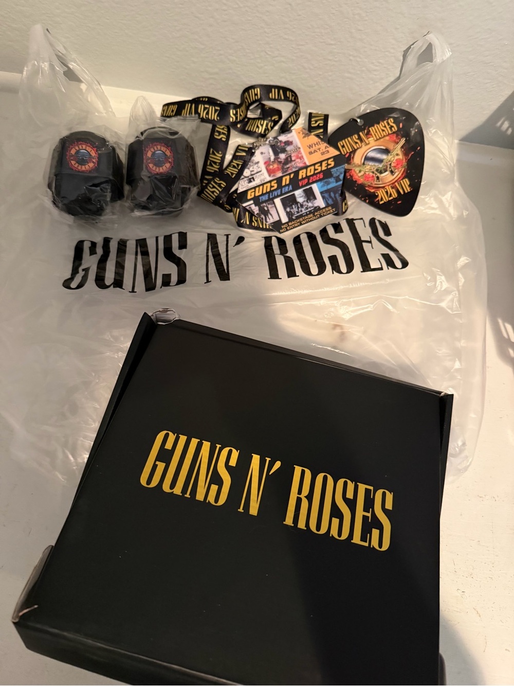 Guns N' Roses VIP merch